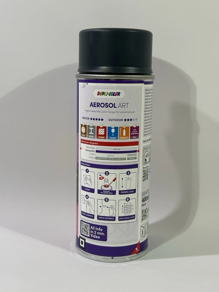 12x DUPLI COLOR 126192 Buntlackspray Aerosol Art RAL 7016 anthrazitgrau sdm. - Bild 3 von 4