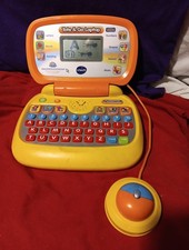 Vtech Tote  Go Laptop Web 1205 Orange Toy Computer WORKING Tested Fast Shipping