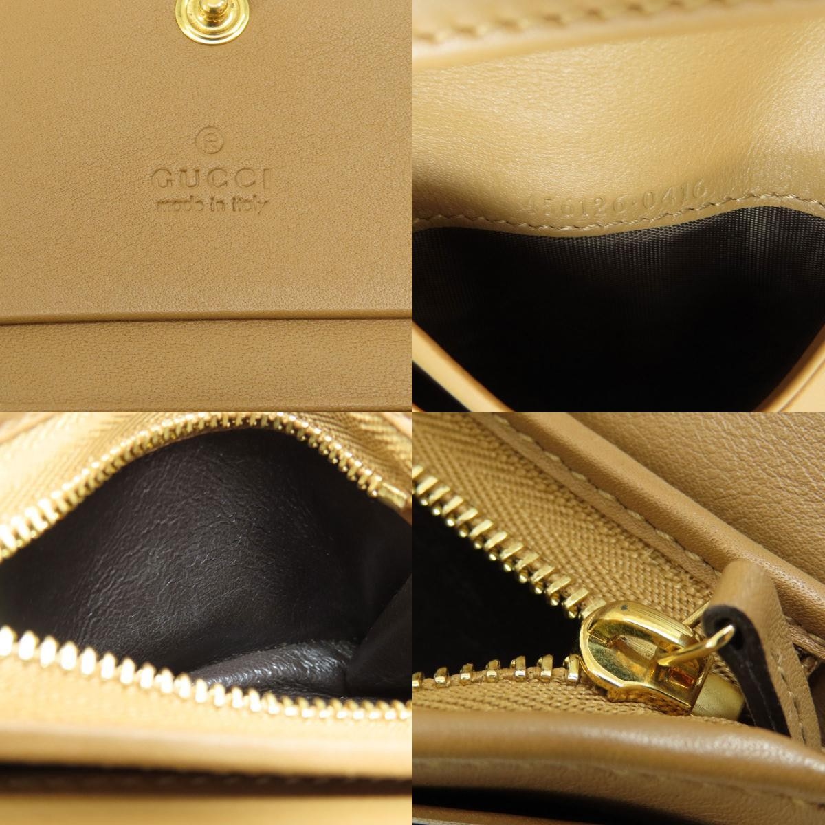 GUCCI 456126 Python Logo Hardware Compact Wallet … - image 7