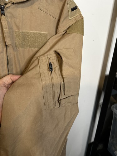 Military Flyers Coveralls Size 44L CWU-27/P MIL-C-83141A Flight Suit Desert Tan - Picture 10 of 14