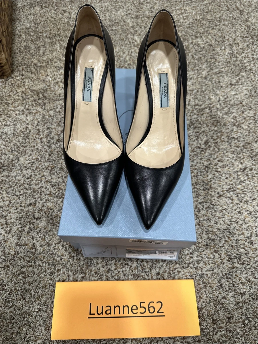 PRADA High (3-3.9 in) Heel Height Pointed Toe Heels for Women for
