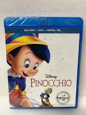 Disney Pinocchio 2017 Blu-Ray  DVD Disc  Digital - NEW SEALED