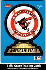 1987 Fleer Baltimore Orioles Team Stickers Baltimore Orioles back