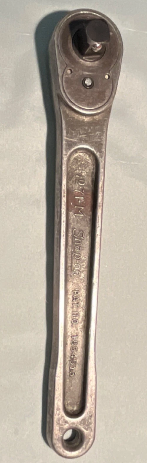 Vintage Snap-on ratchet, 1/2-inch drive model from the 1940s or 1950s- Pre-owned