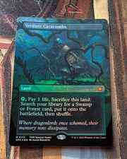 MTG MAGIC SPG SPECIAL GUESTS *FOIL* VERDANT CATACOMBS BORDERLESS NEAR MINT