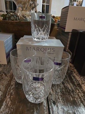 Marquis by Waterford Brookside Double Old Fashioned Glasses Set of 4 Germany
