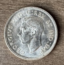 CANADA 1937 25 Cents Brilliant Uncirculated