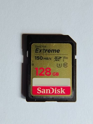 SanDisk Extreme Plus 128GB SDXC Memory Card up to 150MB/s, Class 10, U3, V30
