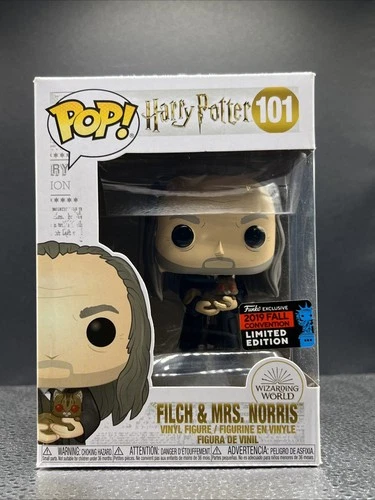Funko Pop! Vinyl: Harry Potter - Filch & Mrs. Norris ‘19 Fall Convention #101