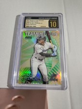 2022 Stadium Chrome Jazz Chisholm Team Future Green Refractor /99 CGC Pristine
