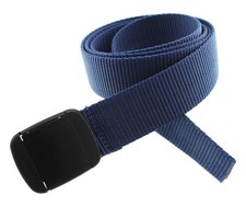 Hiker Belt Nylon Blend Outdoor Web Adjustable Buckle Navy 