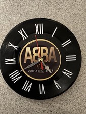 ABBA Vinyl Record Clock. Gold. Music. Vinyl Record. Single. 45rpm. Gift. Present
