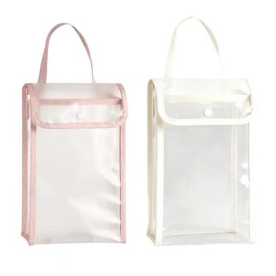 Transparente Toilettenpapier Aufbewahrungstasche Easy Clean PVC Material 30x18,5