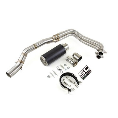 For Yamaha YZF R3 2015-2025 MT03 Whole System Carbon Muffler Exhaust Header Pipe