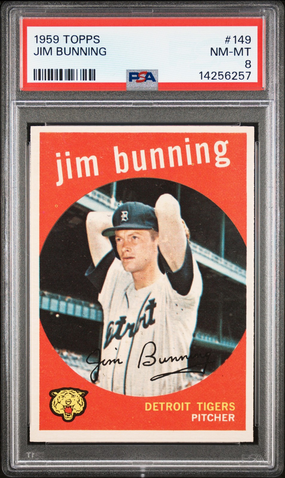 1959 TOPPS #149 JIM BUNNING PSA 8