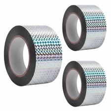 3 PCS 2in 164ft Reflective Bird Scare Tape, Holographic Ribbon for DIY Art  ...