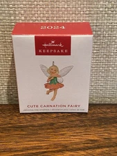 Hallmark  Miniature Ornament 2024 Cute Carnation Fairy  NEW