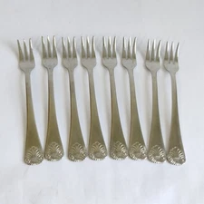 Set of 8 Market Place Stainless Japan Cocktail Forks 5.75 inch