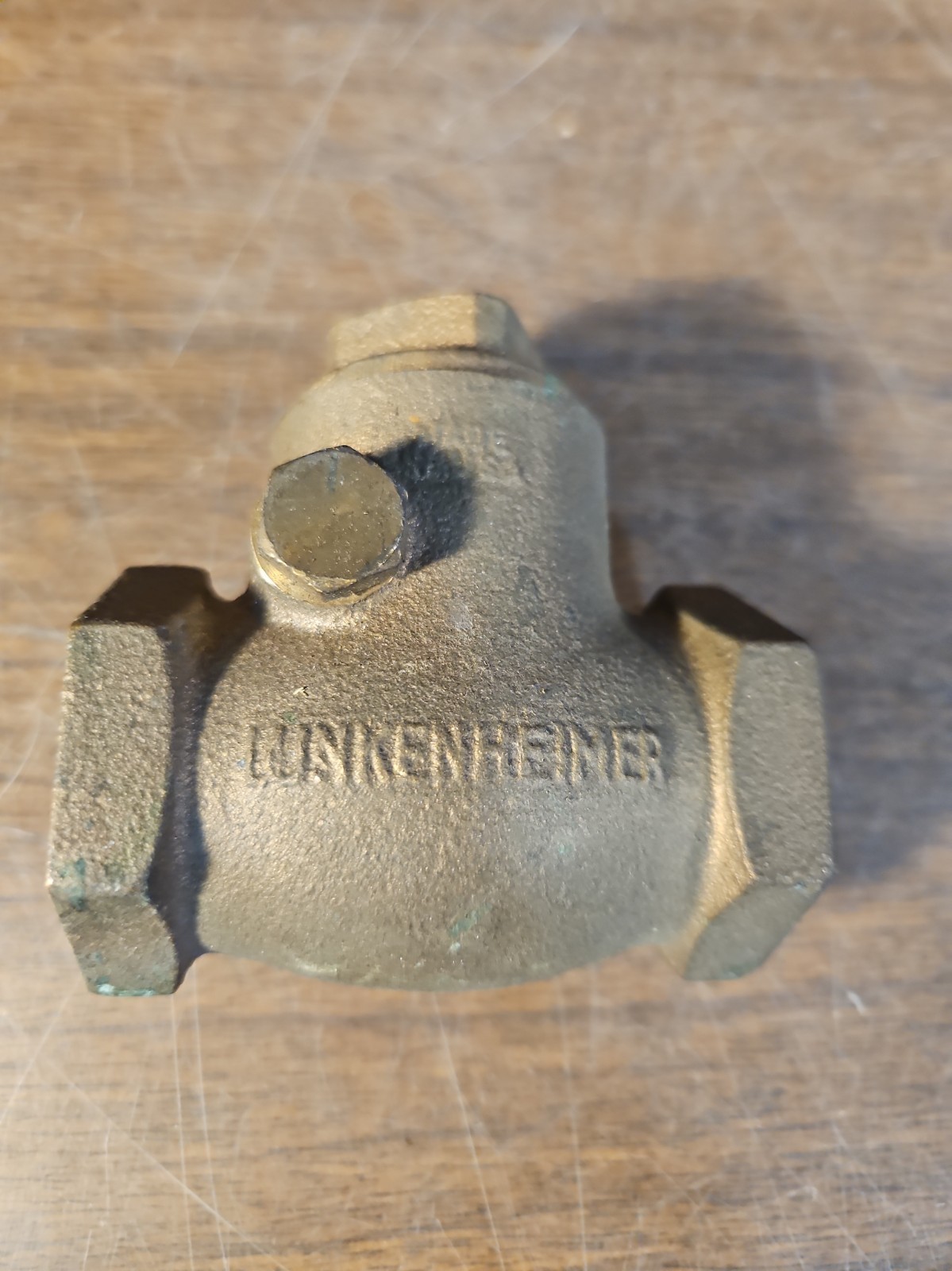 LUNKENHEIMER BRASS Shut Off Swing Valve 1" NPT 125 SP 200 WOG Gas Steam NOS
