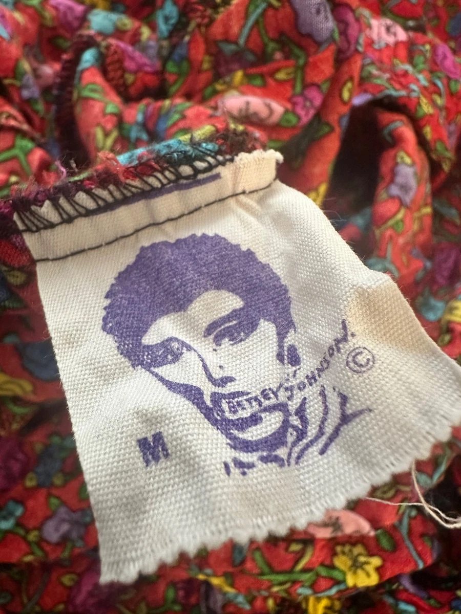 ベッツィジョンソンBetseyjohnsonヴィンテージ 刺繍Lトップス古着 BETSEY JOHNSON - ベッツィジョンソンBetseyjohnsonヴィンテージ 刺繍L