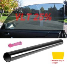 Auto Car Uncut Roll Window Privacy Tint Film 25 Vlt 20in X 10ft Heat Uv Auto Car Uncut Roll Window Privacy Tint Film 25 Vlt 20in X 10ft Heat Uv
