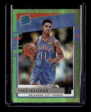2020-21 Donruss #242 Theo Maledon Green Flood Rated Rookie JH01