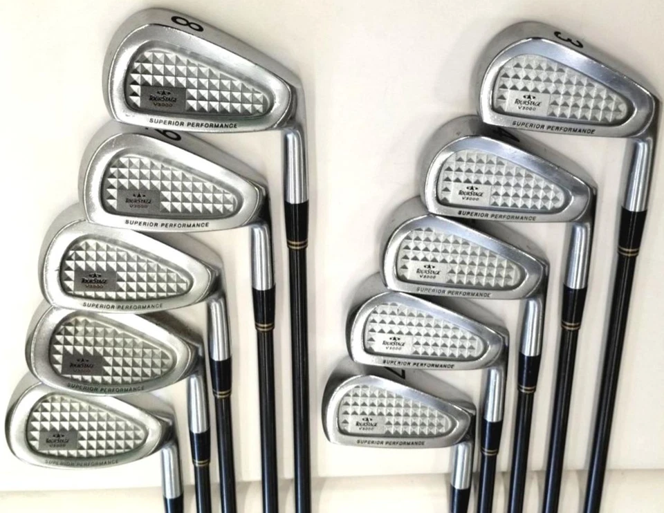 BRIDGESTONE TourStage V3000 Iron Set 3-9,P,S,P/S HARMOTECFIBER CRAFT FCI-09 Used - Image 2 of 4