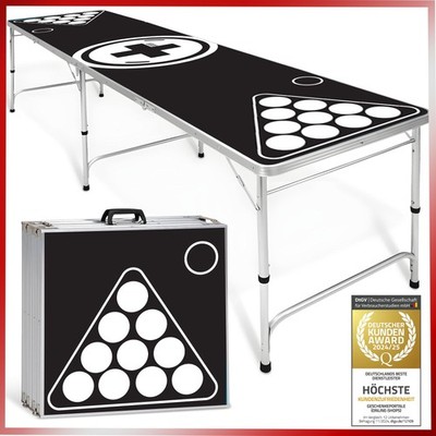 Beer Pong Spieltisch Bierpongtisch Version Trinkspiel Klapbar & Höhenverstellbar