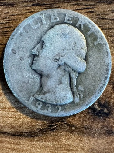 1932-D 25c Washington Silver Quarter - Key Date ~ AG