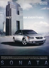 2006 Hyundai Sonata - Rethink - Classic Vintage Advertisement Ad D62