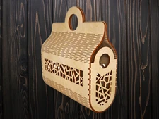 Digital vector file for CNC Laser, plywood handbags. NO need to shiping