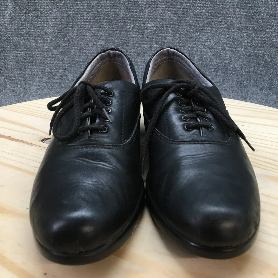 Zapatos Dexter para mujer 11 N informales Oxford cuero negro con cordones punta lisa 252676 Foto 4 de 4