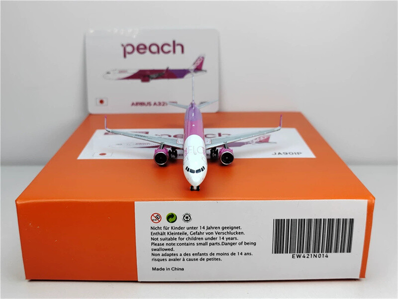 JC Wings Peach for Airbus A321neo JA901P 1/400 Aircraft Pre