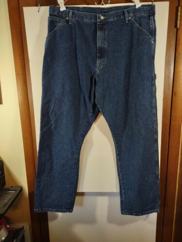 Wrangler Cargo Jeans 40x32 Work Pants Denim Straight Leg, Med. Wash, #3968