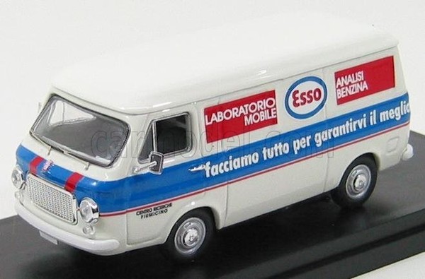 Rio 1/43 Transporter Fiat 238 Van It 1974 Weiss Blau Statisches Modell Diecast-image