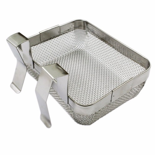 Fine mesh ultrasonic stainless steel basket 5" x 4" repair clean jewellers tools - Picture 2 of 2