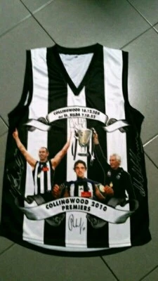 signed collingwood jersey