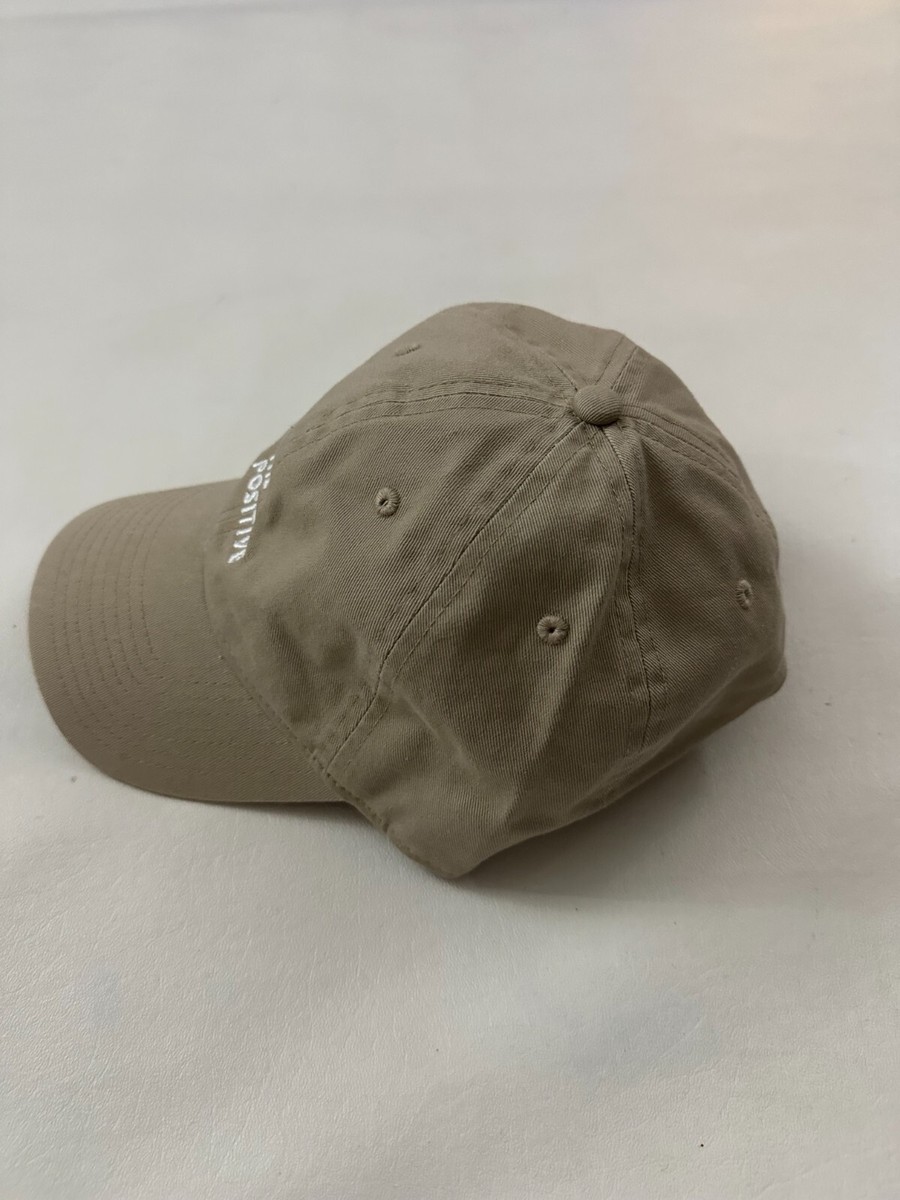 帽子 everyone logo cap BEIGE Seek The Positive Graphic Beige Adjustable Baseball Hat One Size