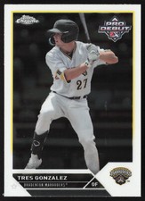 2023 Topps Pro Debut Tres Gonzalez PDC-191 Chrome Prospects | Pittsburgh Pirates