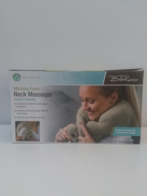 BELLA RUSSO ~NEW~ Cordless Plush Memory Foam Back Shoulders Neck Massager 