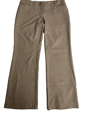 Apt.9 Curvy Fit Dress Pants Women Size 6 Petite LIght Brown Flared
