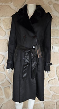 Manteau noir avec fausse fourrure à l'intérieur marque Nana Love neuf (li)