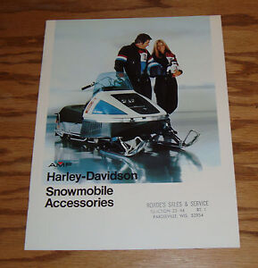 Original 1975 Harley Davidson Snowmobile Accessories Sales 