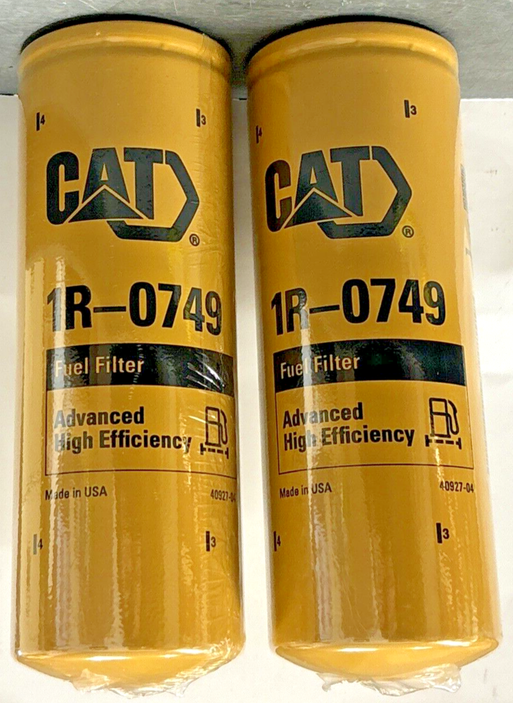 2 Pack Genuine CAT 1R0749 Fuel Filter Assembly Caterpillar OEM