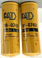 2 PACK of NEW GENUINE CAT OEM ~ 1R0749 FUEL FILTER ASSEMBLY  ~  CATERPILLAR