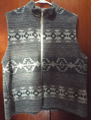 Vest Zip Front Western/Cowgirl Style Nice & Cozy Women's L