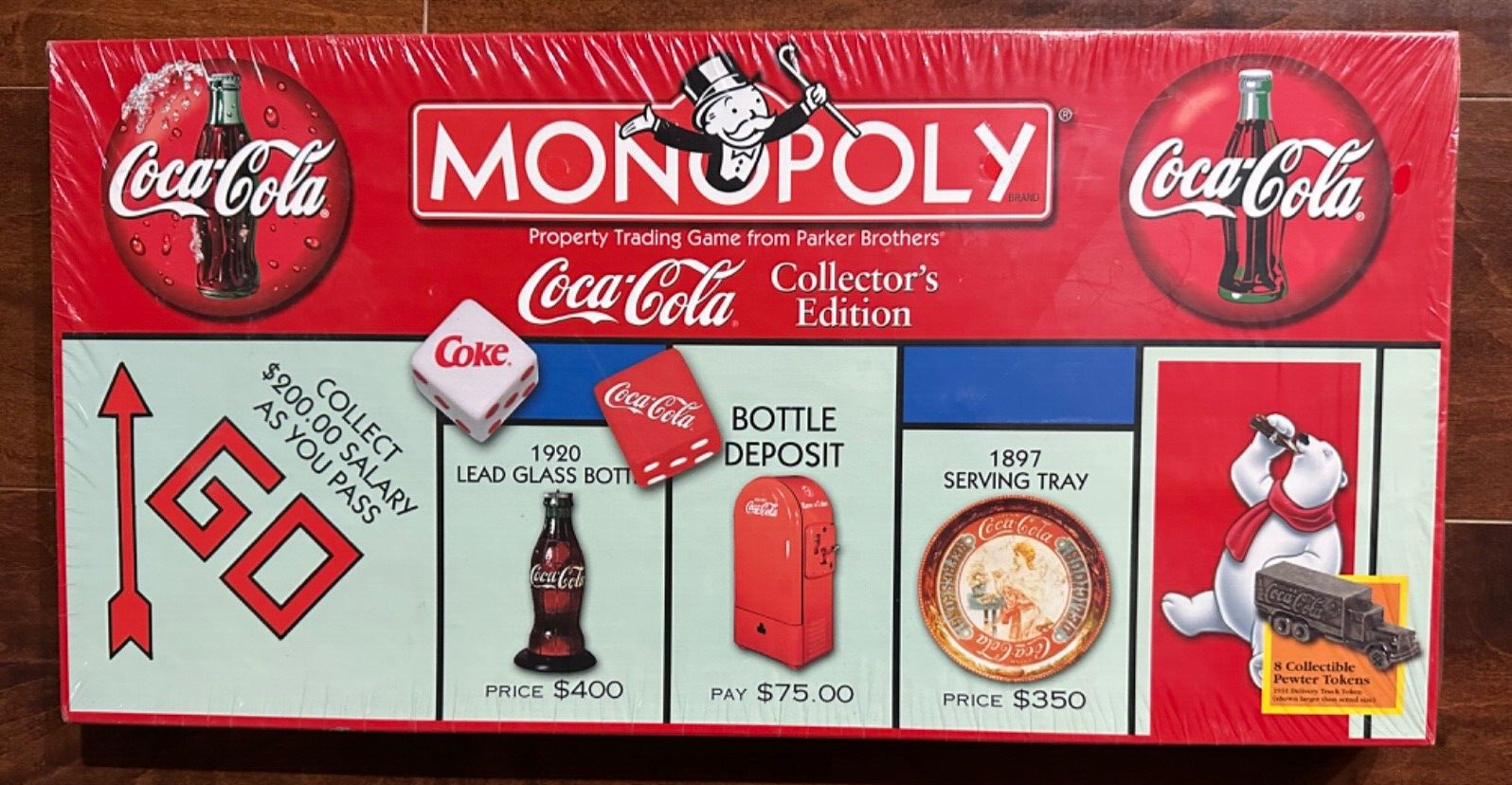 Coca-Cola Monopoly Collectors Edition Board Game Vintage 1999 Coke New Sealed