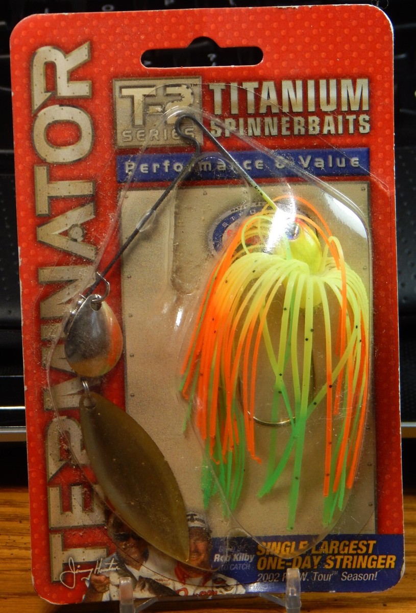 ターミネーターT2 TERMINATOR T-2 TITANIUM SPINNERBAIT IN FIRE TIGER COLOR 1