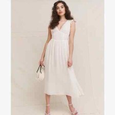 Reformation 288650 Daylight Dress in Ivory size 6