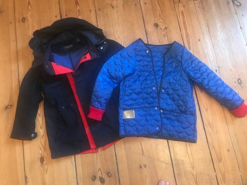 SCOTCH & SODA Dunkelblauer Parka mit einknöpfbarer Innenjacke Gr.5-6Y 116 - Bild 3 von 11